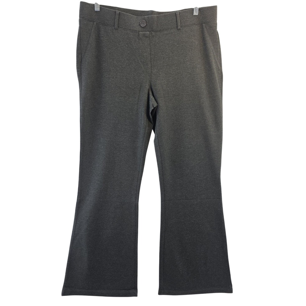 Betabrand Classic Dress Pants Womens 1X Black Yoga Bootcut W0104-CL 1X00 Office